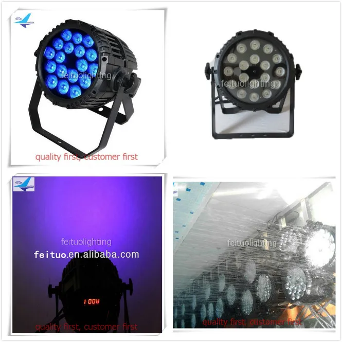 E-6pcs светодиодный фонарь для улицы может светиться 18x18 Вт 6в1 RGBWA UV IP65 Водонепроницаемый светодиодный dmx для сцены диско dj Свадебные украшения