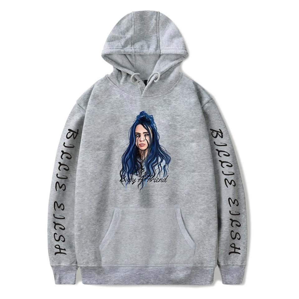 Billie Eilish худи с принтом для женщин и мужчин, свитер, пуловер на осень и зиму для мальчиков и девочек, удобная теплая куртка
