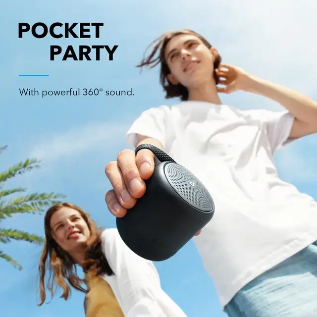 Anker Soundcore Mini 3 Bluetooth Speaker, BassUp and PartyCast Technology, USB-C，Waterproof IPX7，and Customizable EQ 2