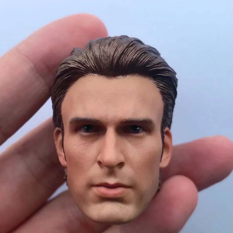 

1/6 Scale Steve Rogers Head Sculpt Chris Evans Head Carving Model Toy Action Figure Collection