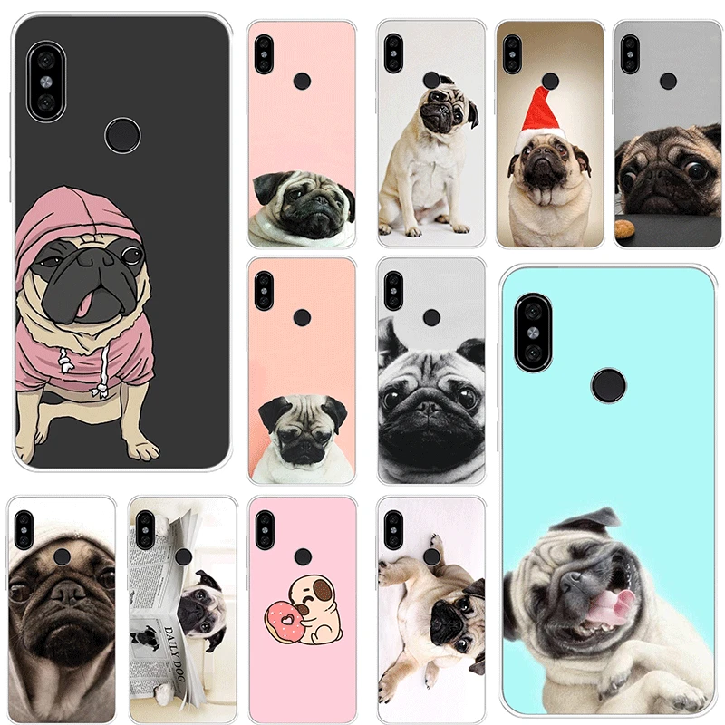 Мобильный чехол для телефона Xiaomi Redmi K20 Pro GO 7 S2 4A 4X5 5A Plus 6 6A 7A 8A чехол с милым животным Мопсом
