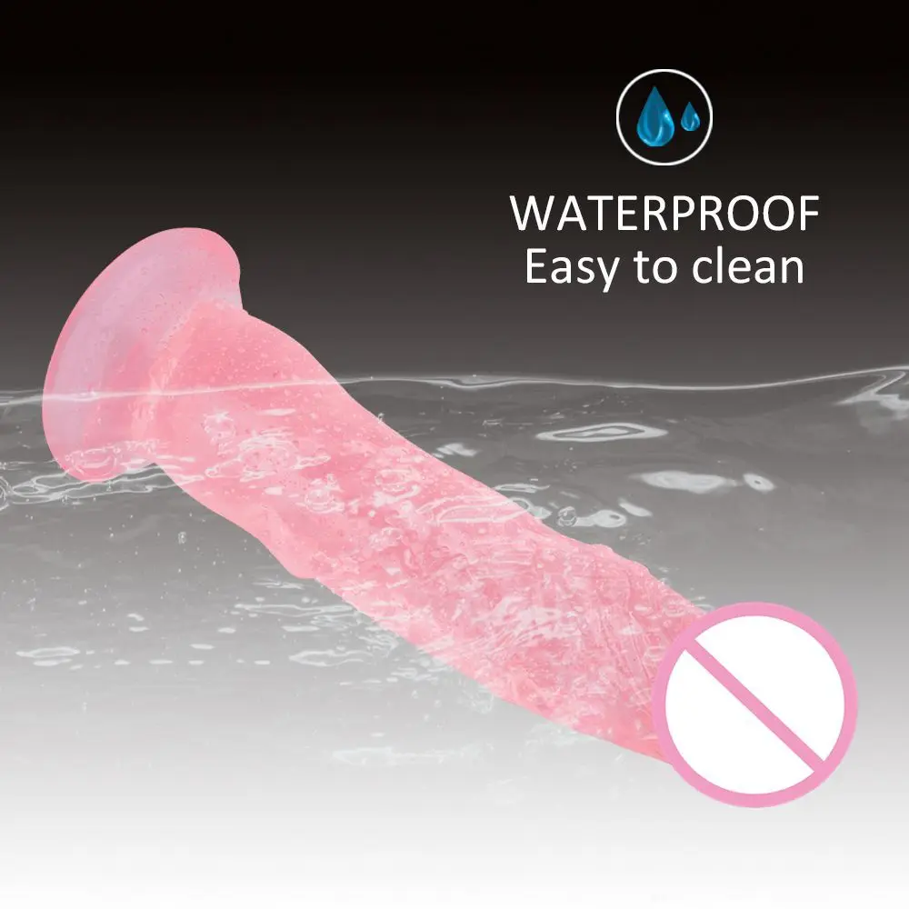 Transparent Simulated Dildo for Women Strong Suction Cup Realistic Penis Comfortable Females Adult Masturbation Toys Plus Size sex toys