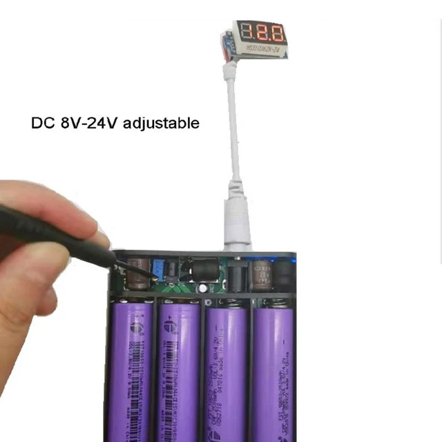 USB DC 8V-24V Output 4x 18650 Batteries DIY Power Bank Box Fast Charger for  Cellphone WiFi Router LED Light CCTV Camera _ - AliExpress Mobile