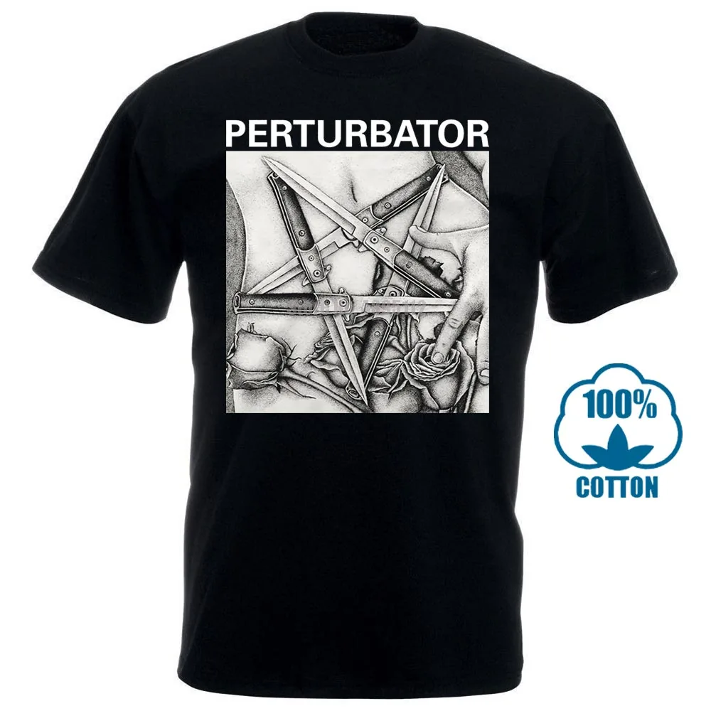 Пертурбатор Pentaknife M Xl Официальная футболка темная волна Synthwave Tour футболка - Цвет: Черный