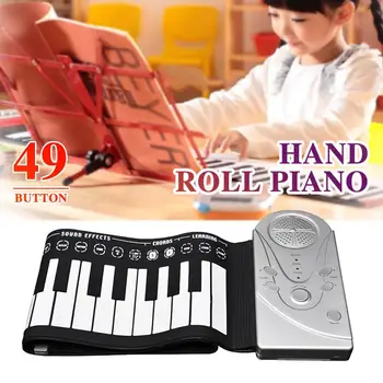 

Electronic Keyboard Piano Flexible 49K1 with Loud Speaker 49 Key Preliminary Edition Gift Music USB Charging Children