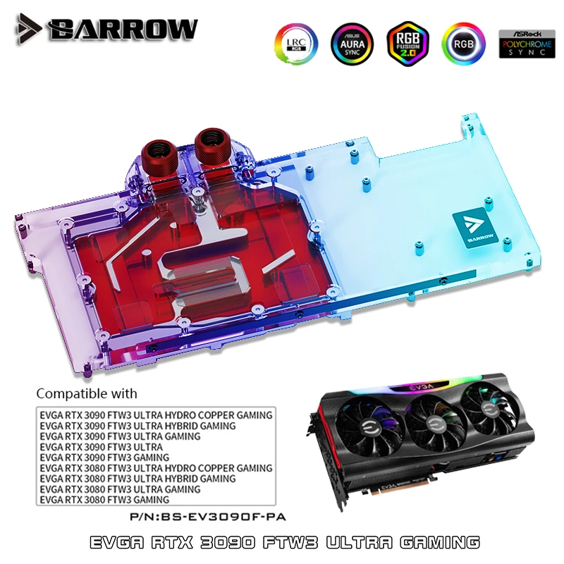 Waterblock Evga Rtx 3080 Ftw3 Hydro Copper 3080 Ti Evga Nvidia