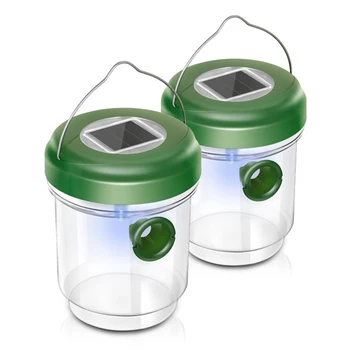 

LED Solar Powered Fly Trap Plastic Insect Catcher Flying Bee Hornet Trap Insecticidal Trap Garden Orchard Insect Catching Equip