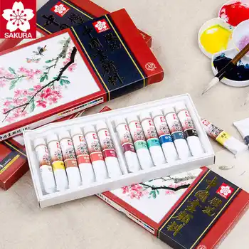 

Chinese Painting Xtcw12 Color Professional Pigment for Chinese Painting 24 Color Meticulous Landscape Painting Pigment Suit