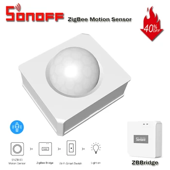 

SONOFF SNZB-03 ZigBee Motion Sensor Detect Motion Trigger Alarm Alert Notifaication Works with ZigBee Bridge Smart Home Security