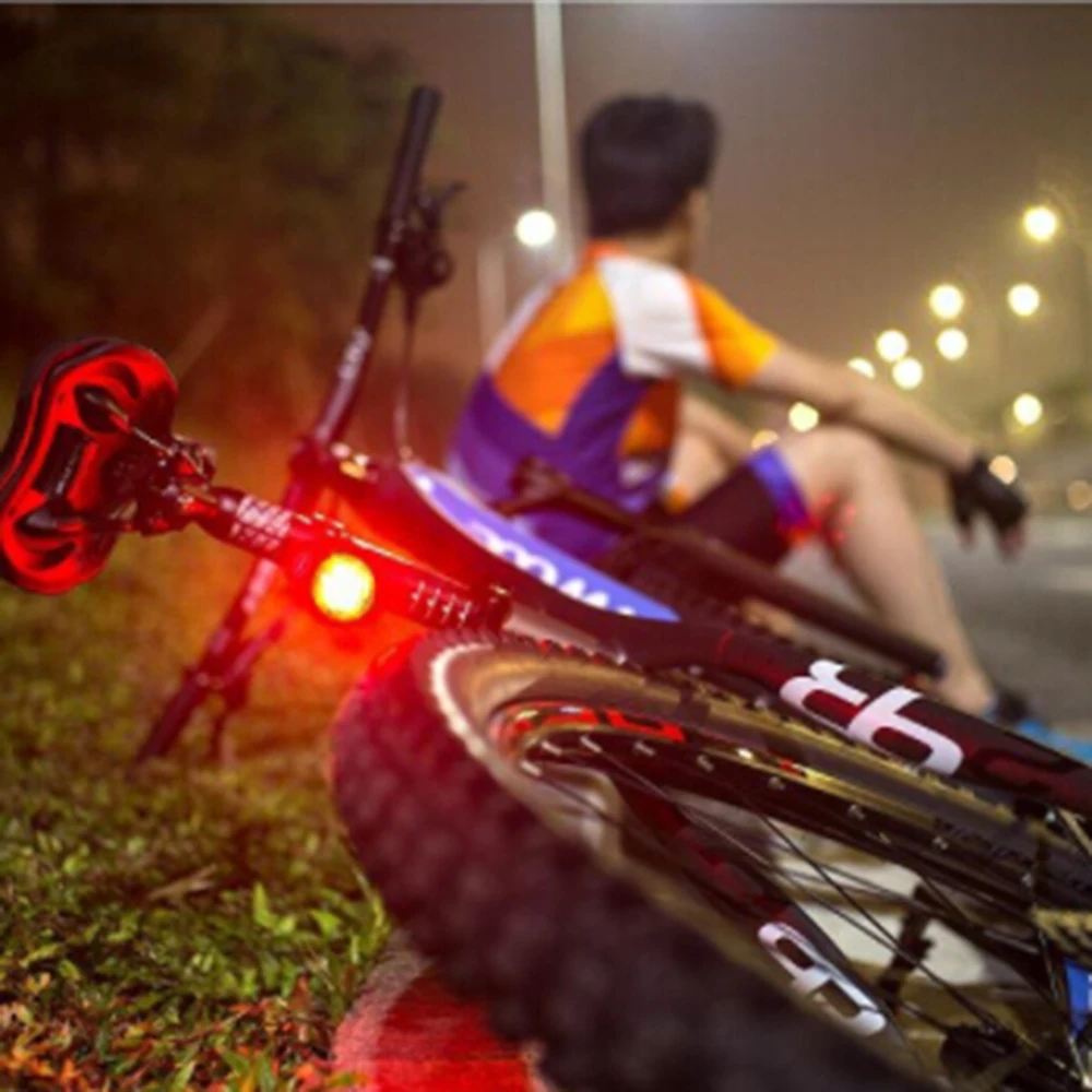 Интеллектуальная Тормозная Индукционная велосипедная лампа с usb-зарядкой, быстросъемные велосипедные задние фонари, наружное оборудование, рюкзак, предупреждающие огни