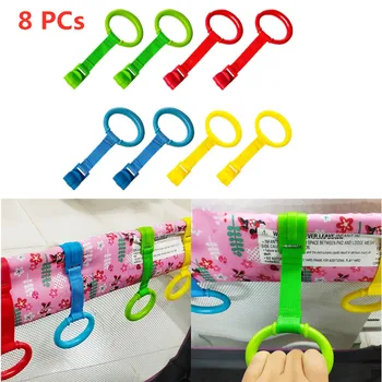 

Baby Learning Standing Crib Hand Ring Home Space Saving Portable Newborn Toddler Bed Hanging Pull Ring Toys Baby Product