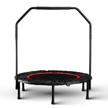 Adjustable silent trampoline, fitness trampoline, bungee jumping, trampoline jumping, aerobics