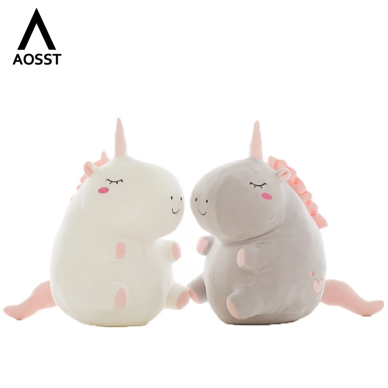 50cm Fat Soft Unicorn Plush New Cute Rainbow Style Toy Toys Animals Horse Children Baby Dolls Birthday Gifts | Игрушки и хобби