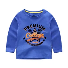 Детская одежда в европейском и американском стиле; коллекция года; Осенняя детская футболка с длинными рукавами; Одежда для мальчиков; футболка с рисунком звезды