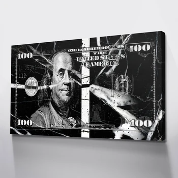 

1 Piece Canvas Prints Poster Wall Pictures For Room Canvas Art Marble Money Canvas Art Canvas Paintings Posters