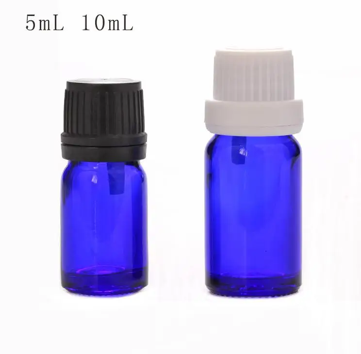 Frascos de Vidro Frasco de Óleo Essencial de Vidro Garrafa de Óleo de Vidro Orifício Redutor Cap Azul Sn114 5ml 10ml & 7 Vidro Azul garrafa De óleo de Vidro SN114