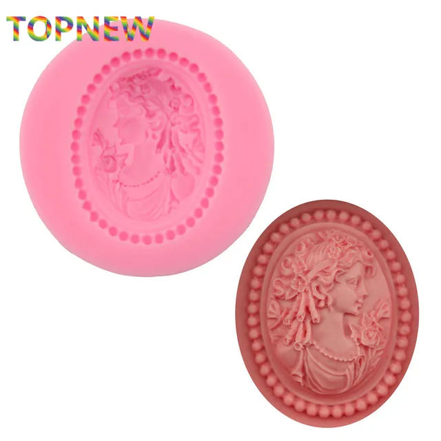 Csokoládé Penész -Portré Fondant Szilikon Torta Dekoráció Bakeware Főzési Eszközök 2903