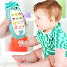 Детский телефон игрушка мультфильм мобильный телефон для детей телефон игрушка Enfant раннее образование Мобильная игрушка китайский/английский обучающая машина