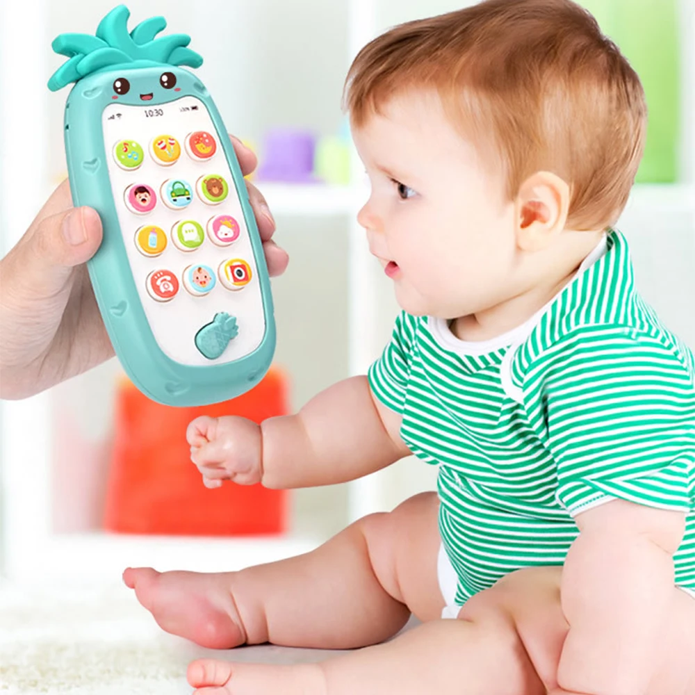 

Baby Phone Toy Cartoon Mobile Phone For Kids Telephone Toy Enfant Early Educational Mobile Toy Chinese/English Learning Machine