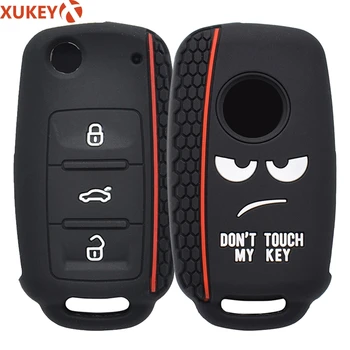

Silicone Remote Key Fob Case Cover For SKODA Fabia Octavia Superb For SEAT Leon Toledo Altea Ibiza For VW Golf Polo Bora Beetle
