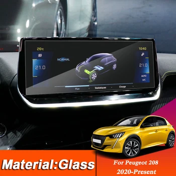 

7inch 10inch Car Styling GPS Navigation Screen Glass Protective Film Sticker for Peugeot 208 2020-Present Control of LCD Screen