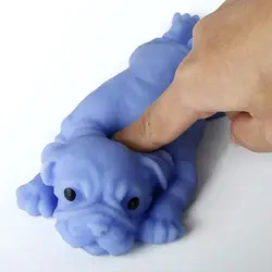 TYY – bouledogue en Silicone doux et réaliste, Animal doux, anti Stress, jouet pour enfants et adultes 