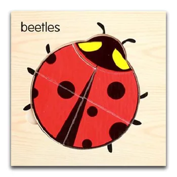 

Cartoon beetles Wooden Animal Transportation 3d Puzzle Jigsaw Wooden Toys For Intelligence Kids Baby Early Educational Toy