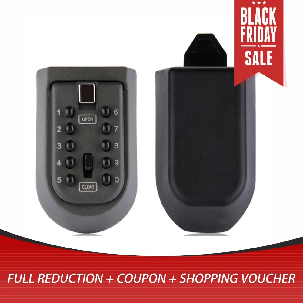 

Iron wall hanging key code lock thickening metal key box