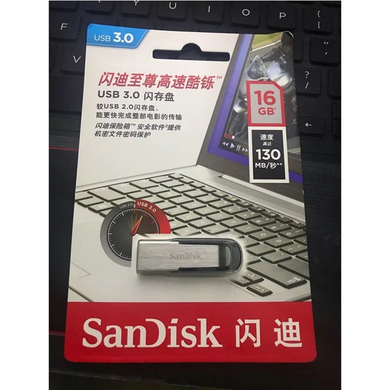 Флеш-Диск SanDisk, USB флеш-накопитель, USB 3,0, металлический накопитель с шифрованием, 16 ГБ, 32 ГБ, 64 ГБ, 128 ГБ, 256 ГБ, карта памяти для хранения