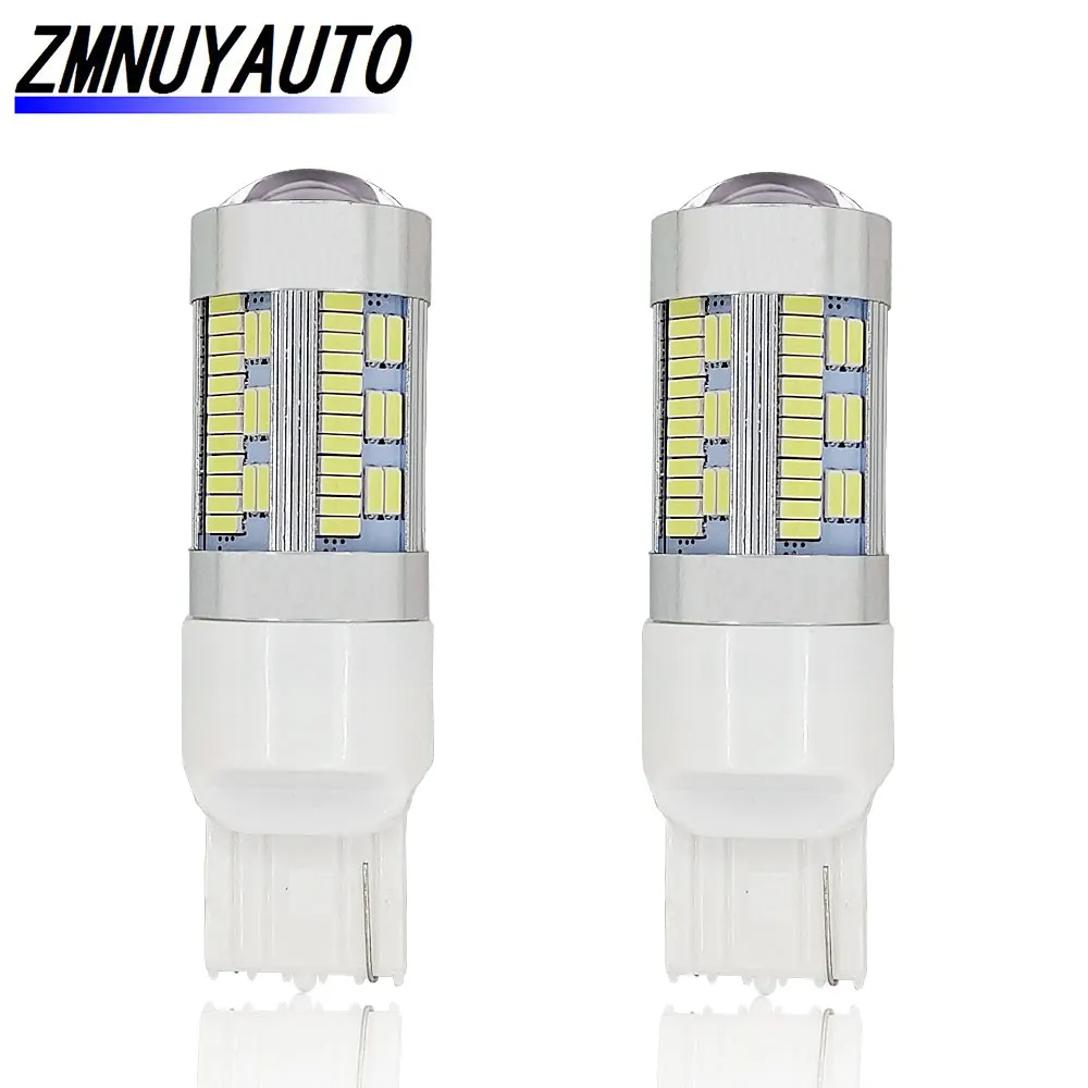 2 шт. T20 W21W светодиодный Canbus WY21W 7440 4014 105SMD лампы не Hyperflash P21W светодиодный 1156 BA15S PY21W BAU15S светодиодный светильник обратный поворот сигнала