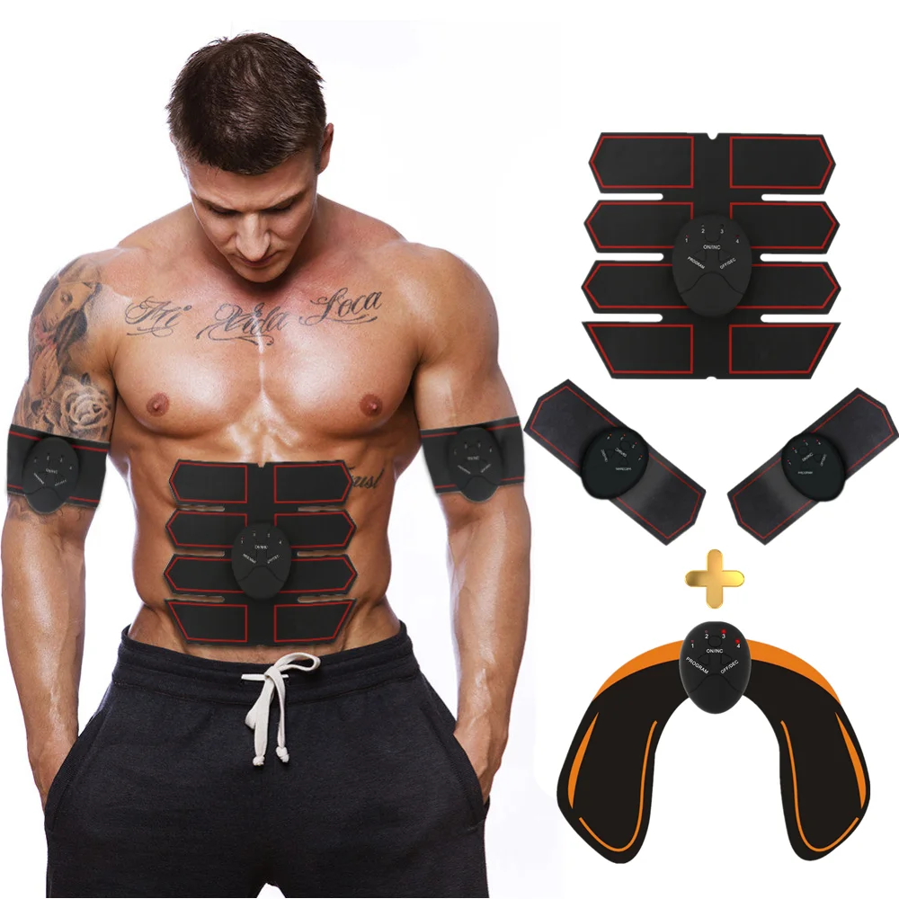 

EMS Abdominal Muscle Trainer Fitness Equipment Training Gear Muscle Exerciser Slimming Stimulator Body Shaping Unisex