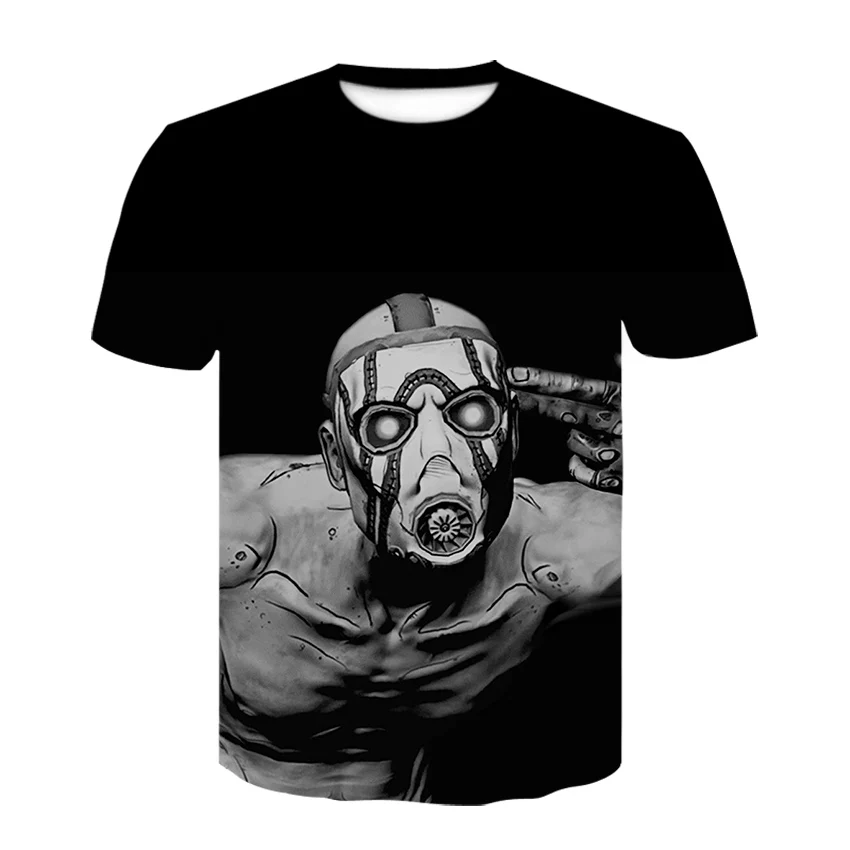 Мужская одежда borderland футболка Jakobs оружие футболка с 3D принтом забавная футболка с коротким рукавом летняя черная футболка