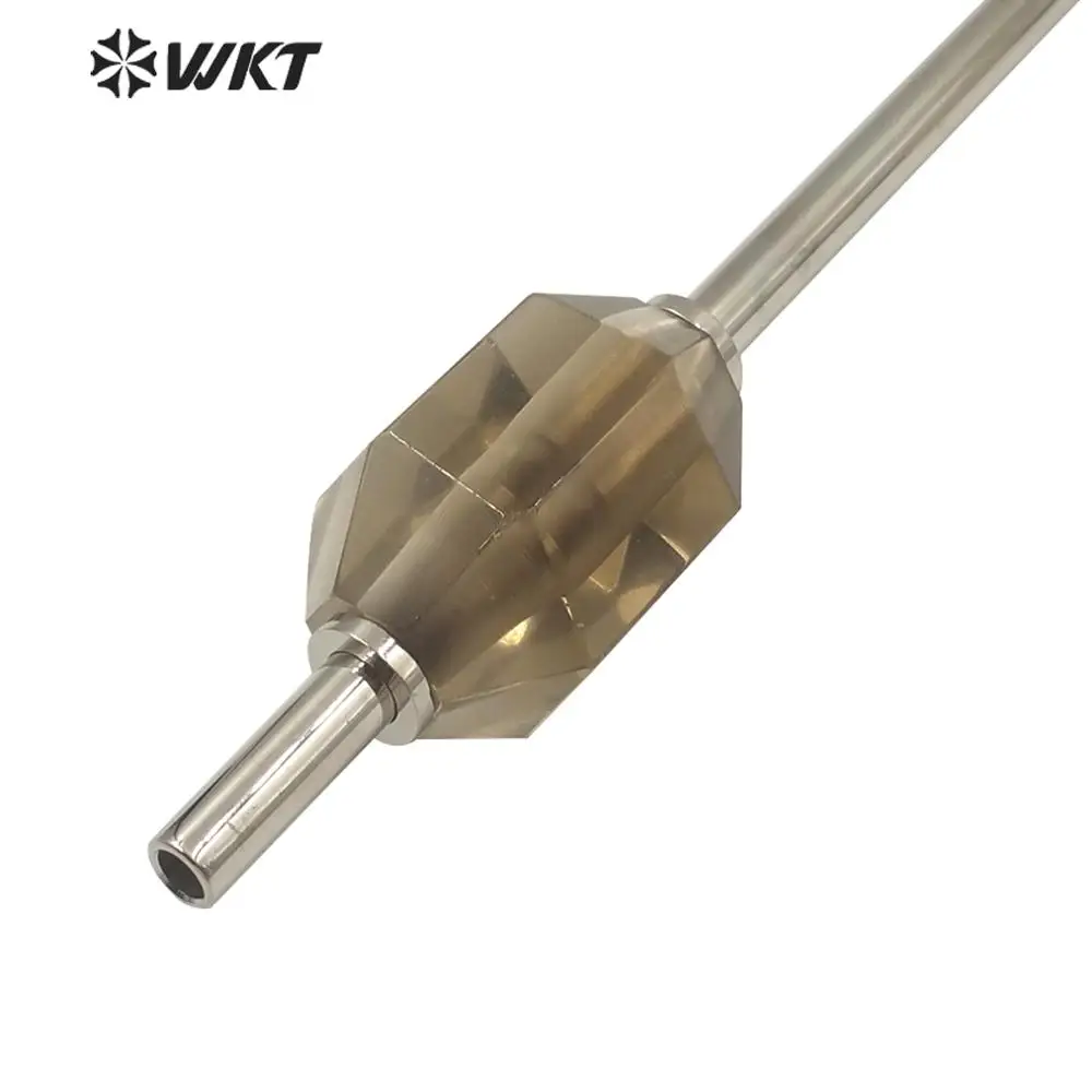 b WT-G272, WKT, опционально, несколько цветов, натуральный камень, соломенная труба, белый/розовый/чайный кристалл, соломенная труба для семейного использования, соломинки для воды и напитков - Окраска металла: b