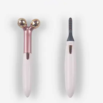 

2-in-1 Facial Massager Eye Massager+ Mini Electric Eyelash Curler,Skin Firming and Lifting tools,Electric Eyelash Curling
