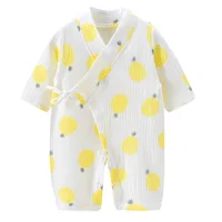 Baby Clothes Newborn Jumpsuit Girls Boys Muslin Cotton Long Sleeve Romper 0-24M 5
