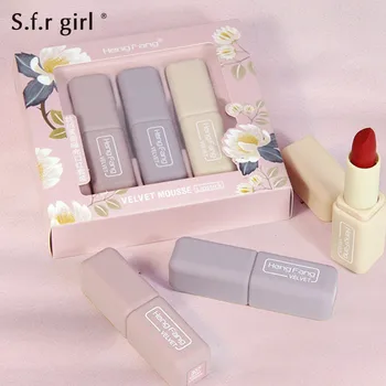 

3pcs/Set Lipstick Set Waterproof Matte Lipsticks for Lip Long Lasting Makeup Matte Moisturize Tint Lip Stick