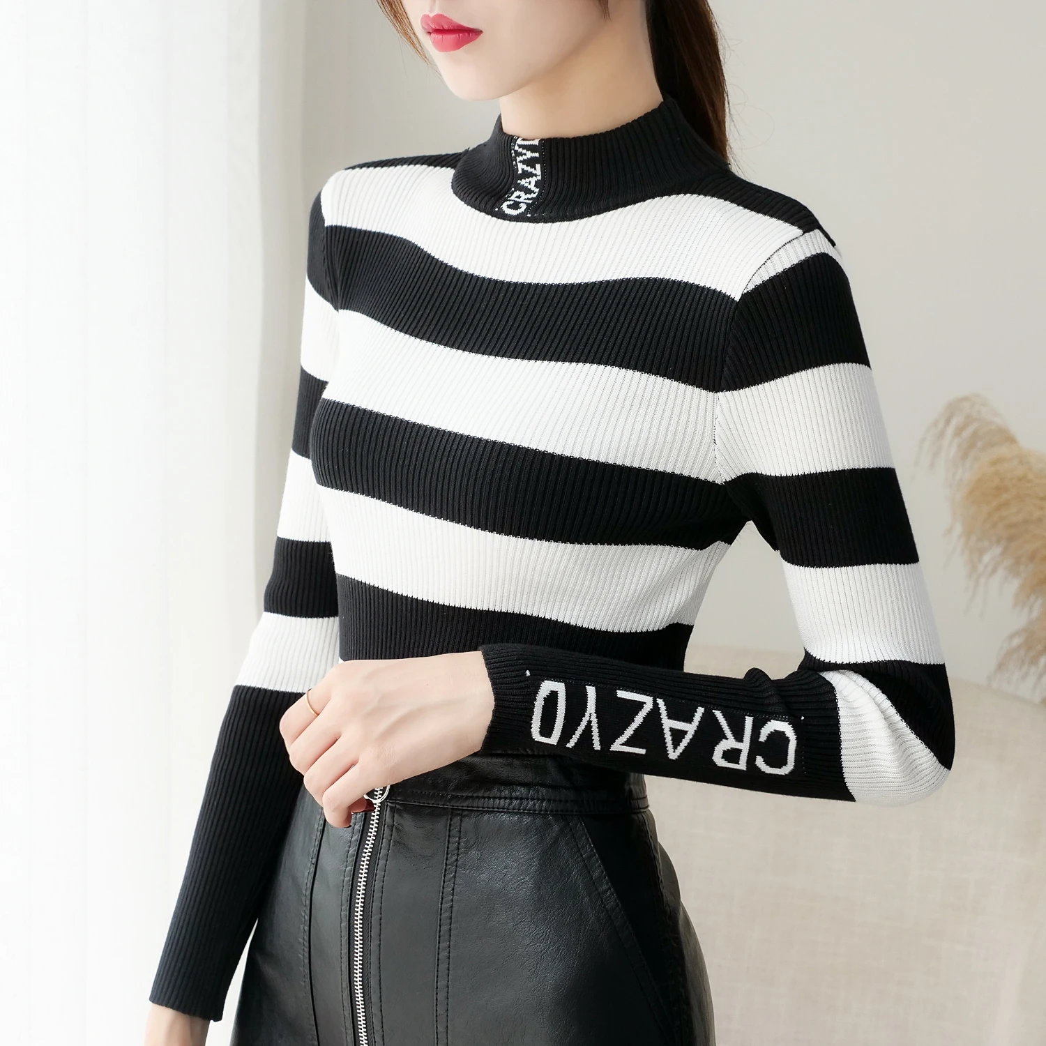 Women Sweater Turtleneck Sweaters Women Korean Fashion Woman Knitted Sweater Women Sweaters and Pullovers Winter Clothes Women