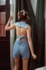 Movie Lolita Style 2PCS Women's Set: Sailor Collar Sleeveless Open Back T-shirt Vest +Shorts Cute&Sexy Cosplay Good Quality 4