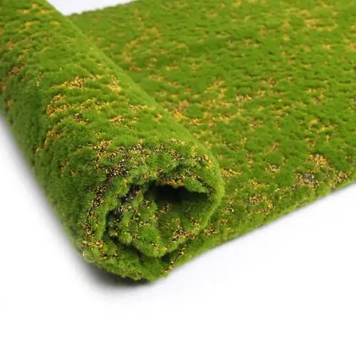 100cm*100cm Fake Moss Green Grass Turf Artificial Moss Sheet Micro Landscape Grass Moss Wall