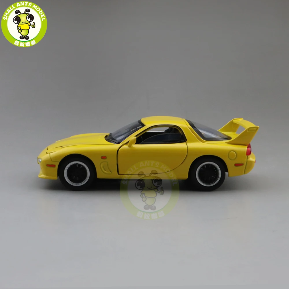 1/32 JACKIEKIM MAZDA RX-7 RX 7 литая модель автомобиля игрушки для детей Детское звуковое освещение подарки