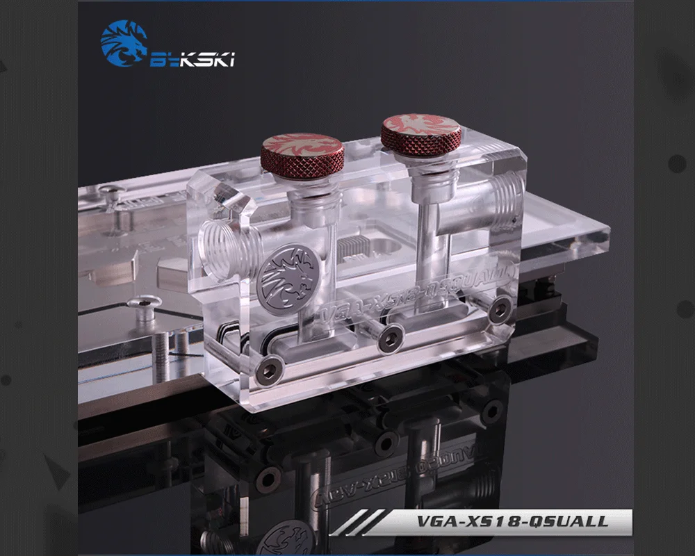Bykski VGA-XS18-QSQUALL, изменение направления l-типа GPU Блок мост, акриловый мост, для Bykski's GPU водного блока ремонт
