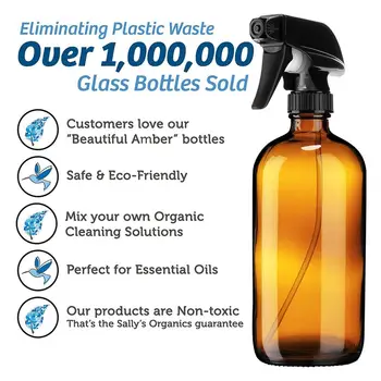 

1Pcs Empty Spray Bottles 500ml Refillable Press Pump Glass Spray Bottle Oils Liquid Container Perfume Atomizer Travel