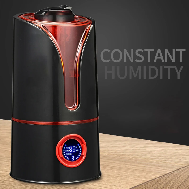 

3.5L large Capacity Air Humidifier Household Intelligent Mute Timing Aromatherapy Humidifier Atomizer (Black UK Plug)