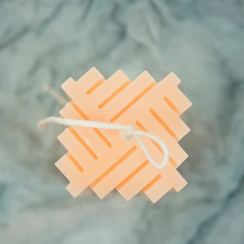 

Plastic Scented Candle Mold Twill Top Square Handmade Candle Mold Long Cup-shaped Home Handcraft Candle Plastic Cup Mold 1pc