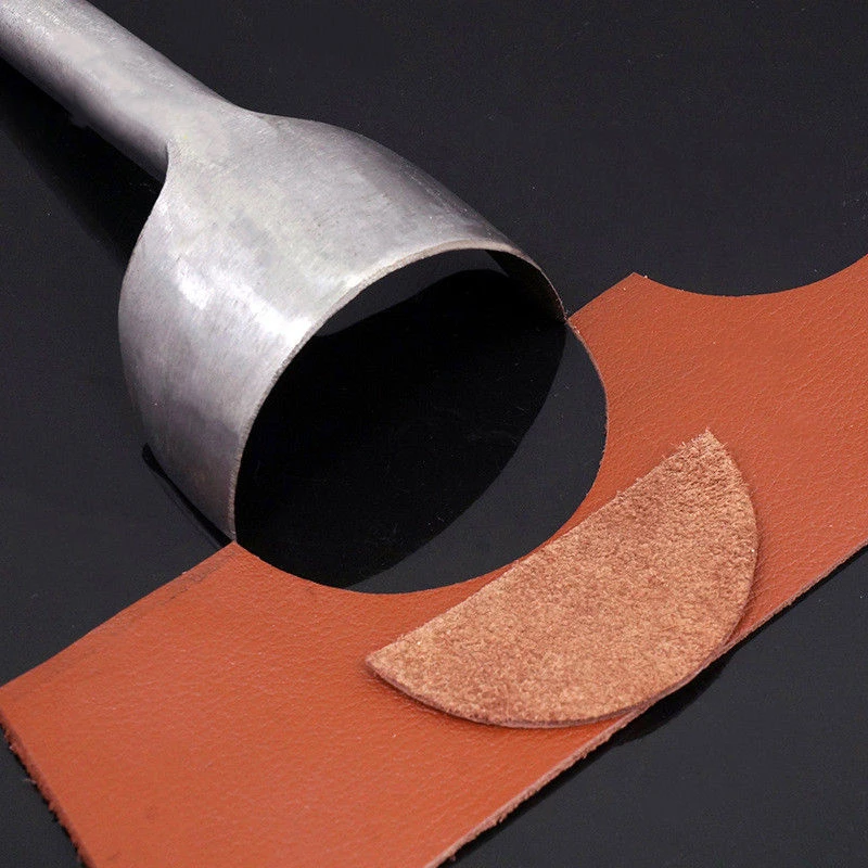 Полезные 5-50 мм полое отверстие сталь полукруглый перфоратор Инструменты кожаный ремешок для часов