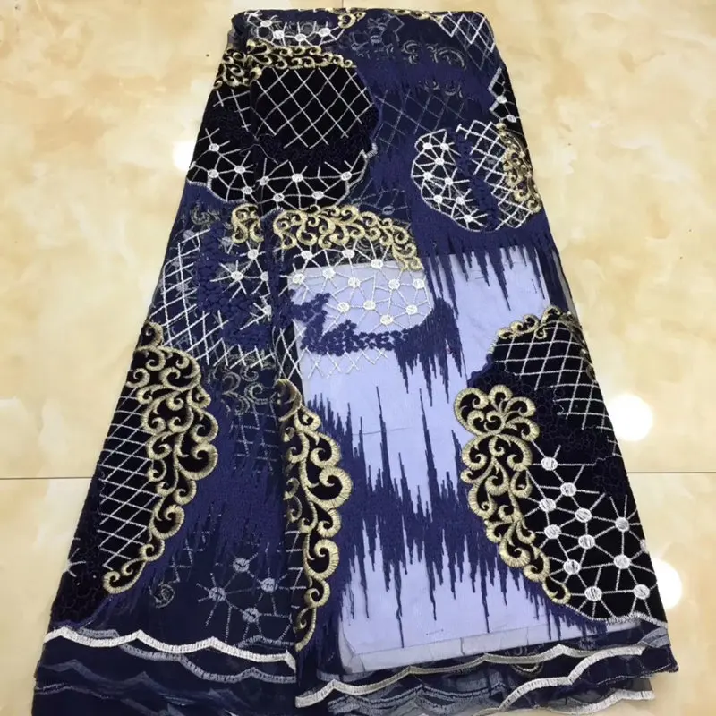 only lace 3 Фиолетовая Золотая африканская кружевная ткань Новая высококачественная французская бархатная ткань с кружевом с Тюлевая ткань с камушками для свадебной вечеринки RG338 - Цвет: only lace 3