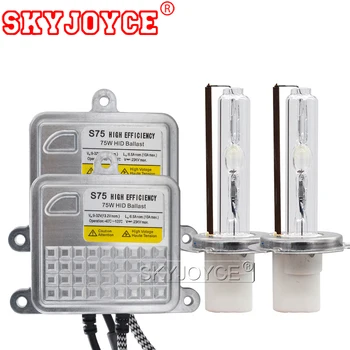 

SKYJOYCE 24V 75W HID Xenon Ballast Kit HID H1 H3 H7 H11 9005 9006 D2H Xenon Headlight Bulb 4300K-8000K For Auto Car Truck Boat