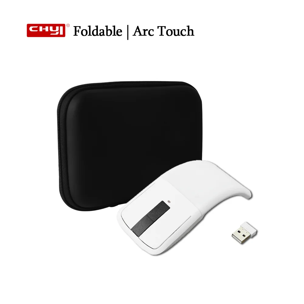 1600 DPI USB Wireless Mouse Foldable Arc Touch with Bag Ultra-slim Ergonomical Mute Mice for Surfacebook Laptop PC | Компьютеры и офис