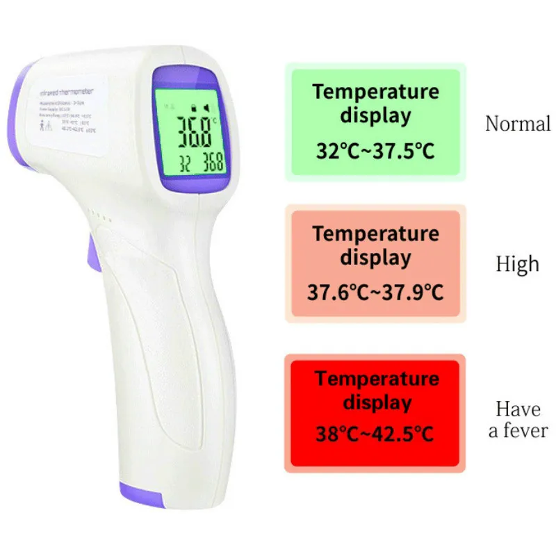

Baby Adult Digital Thermometer Infrared Forehead Body Thermometer Gun Non-contact Muti-fuction Digital Head Temperature Monitor