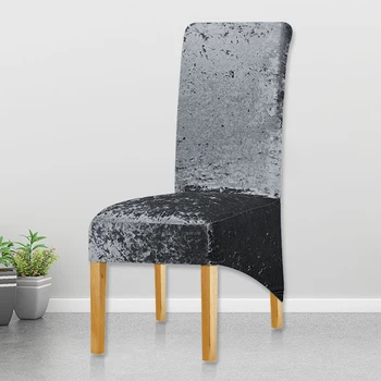 

Leorate XL Size Chair Cover Stretch Long Back High Back Seat Chair Covers Big Elastic Universal Home Banquet Party Hotel